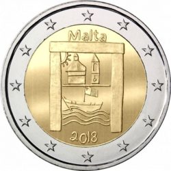 На монеті, емітованої в блістері в формі закладки, з боків від напису «2018» розташовані знаки Паризького монетного двору (ріг достатку, зліва) та начальника його гравёрной майстерні (Yves Sampo, п'ятикутник, праворуч)