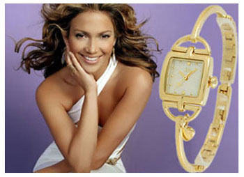 У 2004 році зірка Голлівуду Дженніфер Лопес випустила в світ першу лінію наручних годинників-прикрас, що мала колосальний успіх